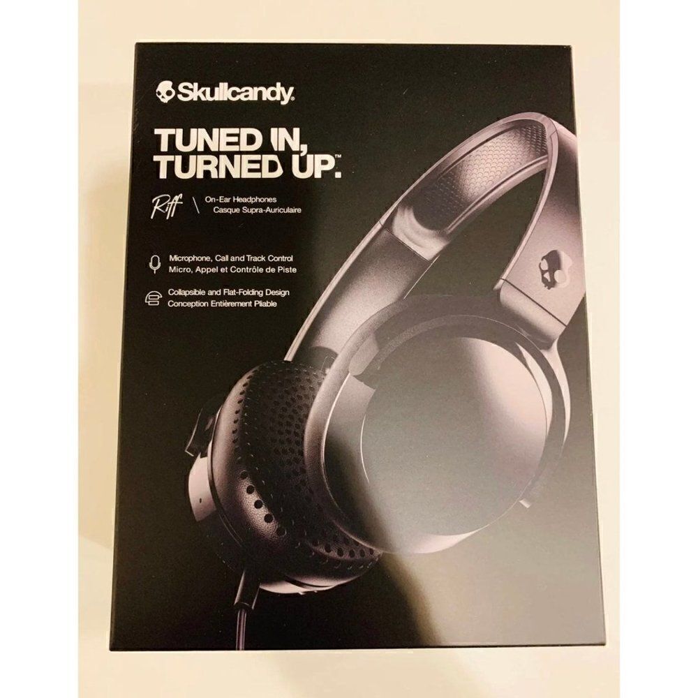 Skullcandy Riff On-Ear Headphones, Black